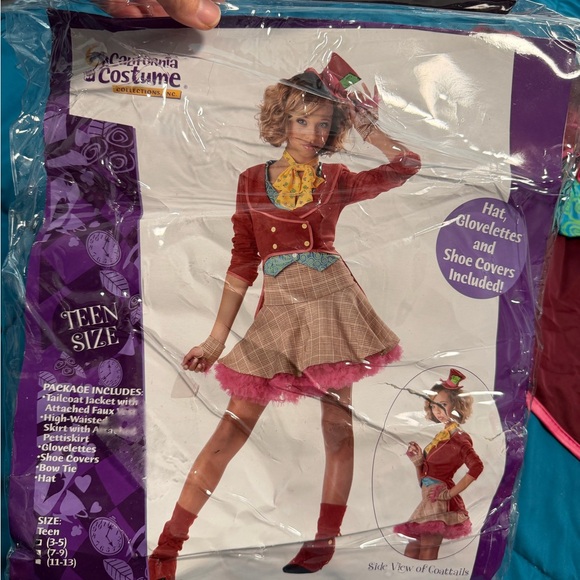 Teen girl the mad hatter costume 3-5 - Picture 2 of 8
